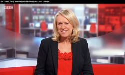 BBC South Today Sally Taylor interviews Private Investigator Olivia Ellenger